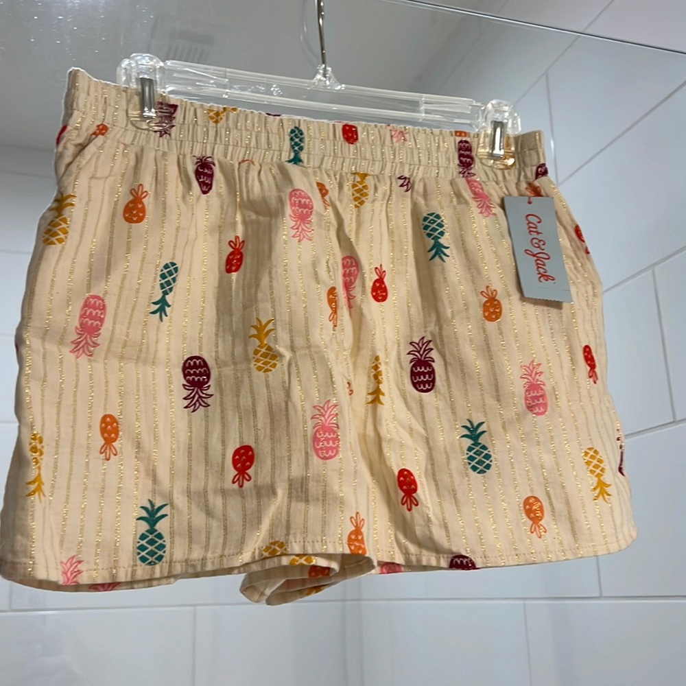 NWT Girls Sz XXL (18) Pineapple Shorts